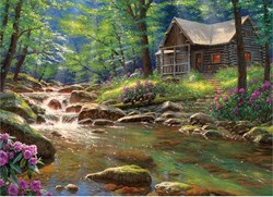 Cobble Hill puzzle Fishing Cabin 1000 pièces - puzzle adulte