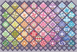 Puzzle Cobble Hill 2000 pièces - Blocs Quilt