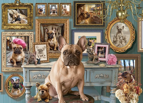 Cobble Hill puzzle Frenchie - puzzle adulte 500 pièces chien
