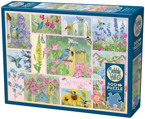 Cobble Hill puzzle Garden Birds in Summer - 500 pièces oiseaux d'été-2