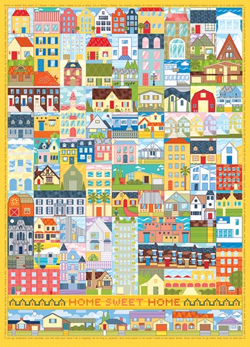 Cobble Hill puzzle Home Sweet Home - 1000 pièces jeu de puzzle