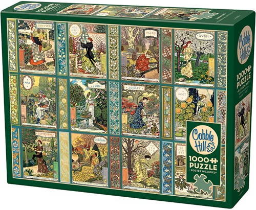 Cobble Hill puzzle Jardiniere - Calendrier du jardinier - 1000 pièces de plaisir-2