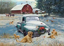 Cobble Hill kerst puzzel 1000 stukjes - Merry Christmas legpuzzel