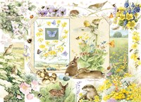Cobble Hill puzzel natuur 1000 stukjes - lente dieren bloemen vogels