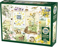 Cobble Hill puzzel natuur 1000 stukjes - lente dieren bloemen vogels-2