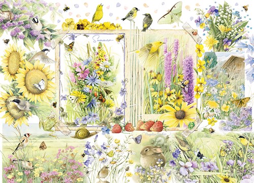 Cobble Hill puzzel natuur zomer 1000 stukjes - legpuzzel vogels