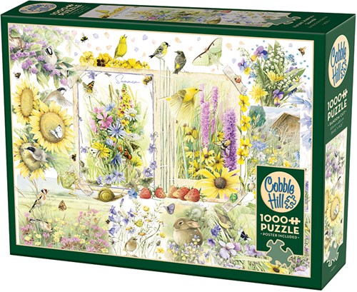 Cobble Hill puzzel natuur zomer 1000 stukjes - legpuzzel vogels-2
