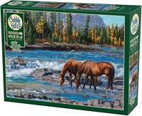Cobble Hill puzzle animaux chevaux - puzzle 1000 pièces-2