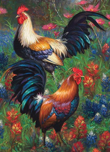 Cobble Hill legpuzzel - 1000 stukjes - Roosters puzzel voor volwassenen