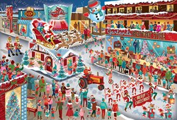 Cobble Hill kerst legpuzzel Santa's Parade - 2000 stukjes puzzel