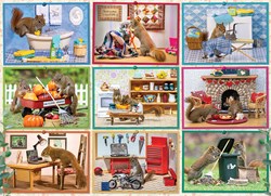 Cobble Hill puzzle Squirrels at Home - 1000 pièces de plaisir