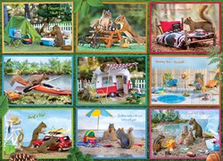 Cobble Hill legpuzzel eekhoorns op vakantie 1000 stukjes dieren