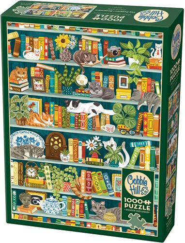 Cobble Hill puzzle chats étagère à livres 1000 pièces puzzle-2