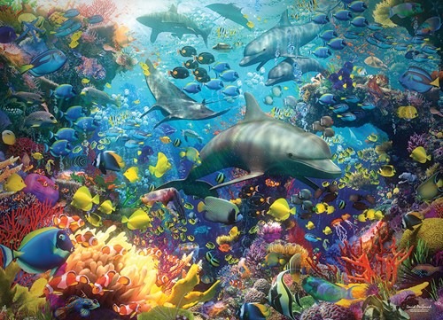 Cobble Hill puzzle Vibrant Sea 1000 pièces animaux puzzle