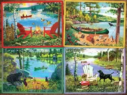 Cobble Hill legpuzzel Cabin Country XXL stukken 275 stuks landschap