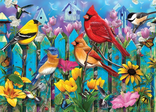 Cobble Hill puzzle animaux - pièces XXL - 500 pièces - Sur la clôture