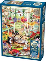 Cobble Hill puzzle chats - Potting Shed Cats - 500 pièces XXL-2