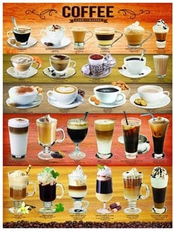 Eurographics puzzel koffie - legpuzzel 1000 stukjes volwassenen