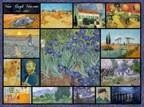 Grafika puzzel Collage - Vincent Van Gogh - 2000 stukjes kunst puzzel