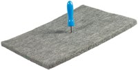 Collall prikvilt met prikpen - creatief speelgoed 15x20 cm grijs