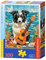 Castorland Collie, Gitarre und Meer - 100 Teile-2