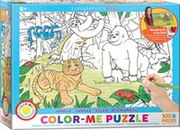 Eurographics puzzel Color Me - Jungle - 100 stukjes - educatief speelgoed