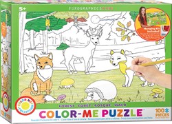 Eurographics Color-Me puzzel - Wald - 100 stukjes