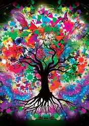 Yazz puzzle Arbre coloré - 1000 pièces puzzle multicolore