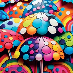 Yazz puzzle Colorful Umbrella - puzzle rond coloré 1023 pièces