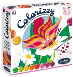 Sentosphère schilderen op nummer set vlinder - creatieve knutselset