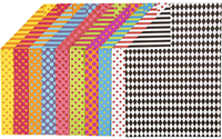 Creativ Company carton A4 imprimé 20 feuilles papier créatif multicolore
