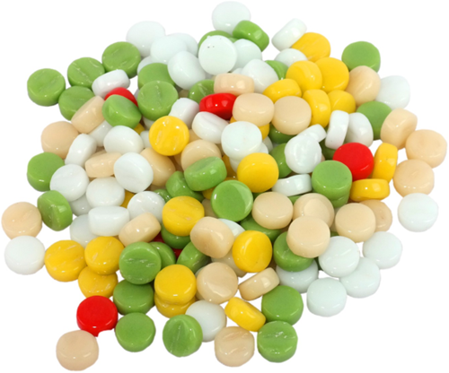 Colourful Mosaics jouet mosaïque Colourful Dots Mix Mediterrane 100 g verre