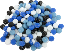 Colourful Mosaics mozaïek speelgoed Colourful Dots Mix Winter Nacht 100 gr glas