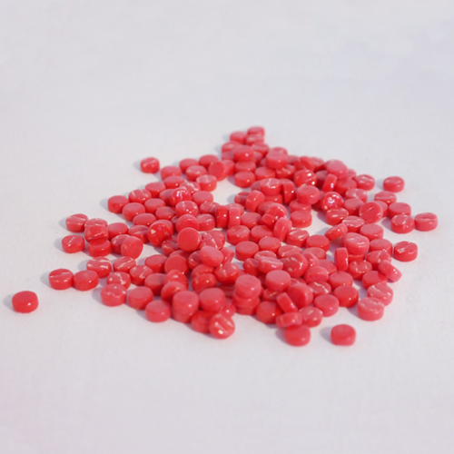 Colourful Mosaics speelset gerecycled glas dots rood 100 gram