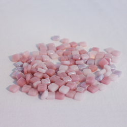 Colourful Mosaics carreaux mosaïque verre rose mix 100g décoration
