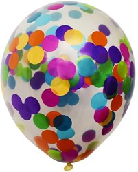 Globos ballons confettis décoration de fête 3 pièces en sachet
