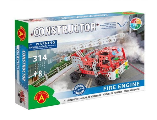 Alexander Toys Constructor - Brandweerwagen - 314st