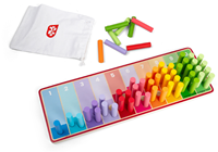 BigJigs educatief speelgoed - kleurrijke telstokjes houten spel