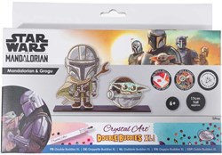 Craft Buddy Mandalorian & Grogu Crystal Art Duo Buddies XL kit créatif