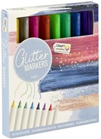 Craft Sensations set de marqueurs à paillettes 8 pièces pour loisirs créatifs