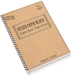 Craft Sensations handlettering papierblok A4 60 vel mix kleuren