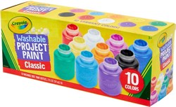 Crayola plakkaatverf set - 10 kleuren afwasbare kinderverf