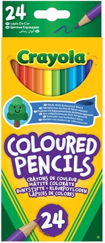 Crayola kleurpotloden - 24 stuks - heldere kleuren voor kinderen