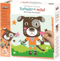 Crealign kit créatif 3D animaux de compagnie - peinture en relief mousse