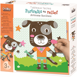 Crealign kit créatif 3D animaux de compagnie - peinture en relief mousse