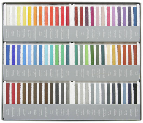Cretacolor hard pastelkrijt set - 72 stuks in metalen doos