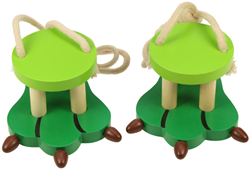 BigJigs échasses en bois - jouet crocodile équilibre