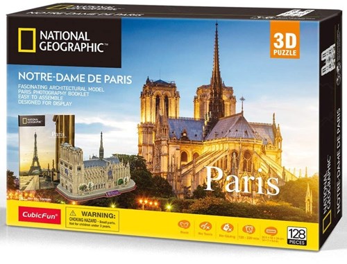 Cubic Fun 3D puzzel Notre Dame de Paris bouwset - architectuur speelgoed-2