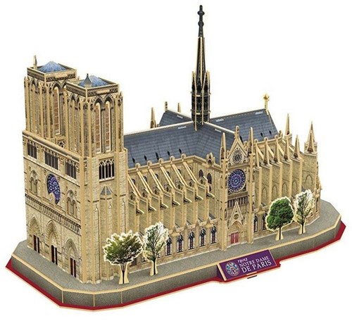 Cubic Fun 3D puzzel Notre Dame de Paris bouwset - architectuur speelgoed