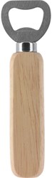 Excellent Houseware flesopener RVS eikenhout bieropener 14 cm keuken